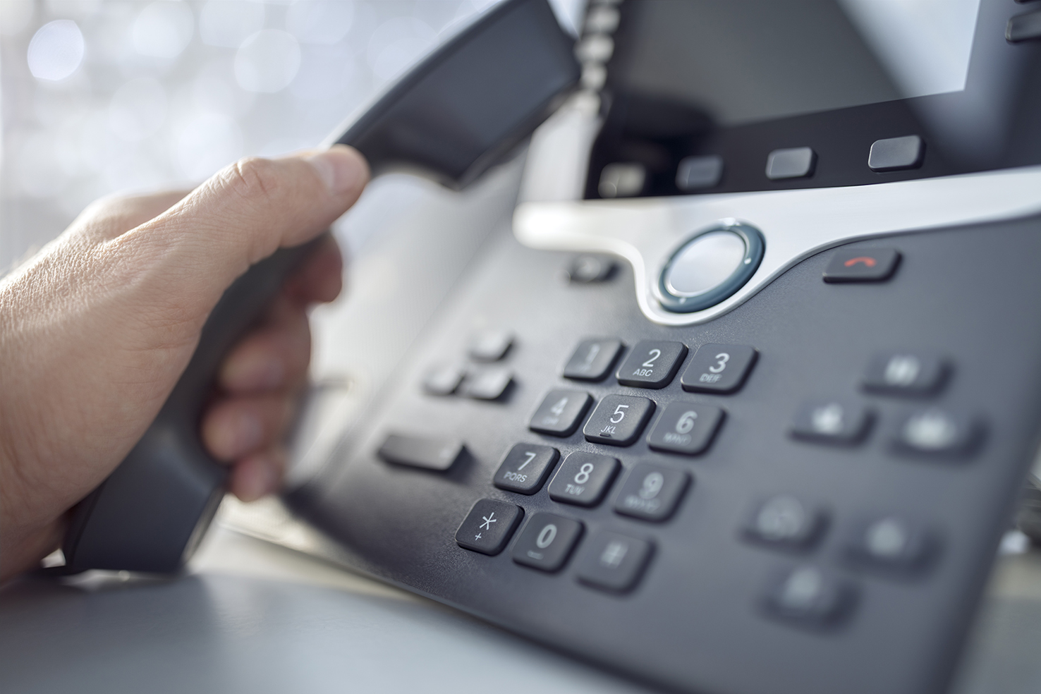 Marcar el concepte de teclat telefònic per a la comunicació, contactar amb nosaltres i atenció al client